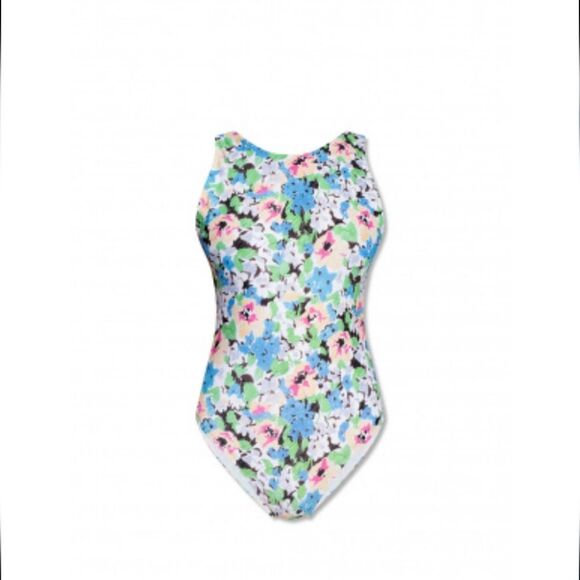Ganni Multicolor Floral Onepiece Swimsuit - Picture 15 of 15